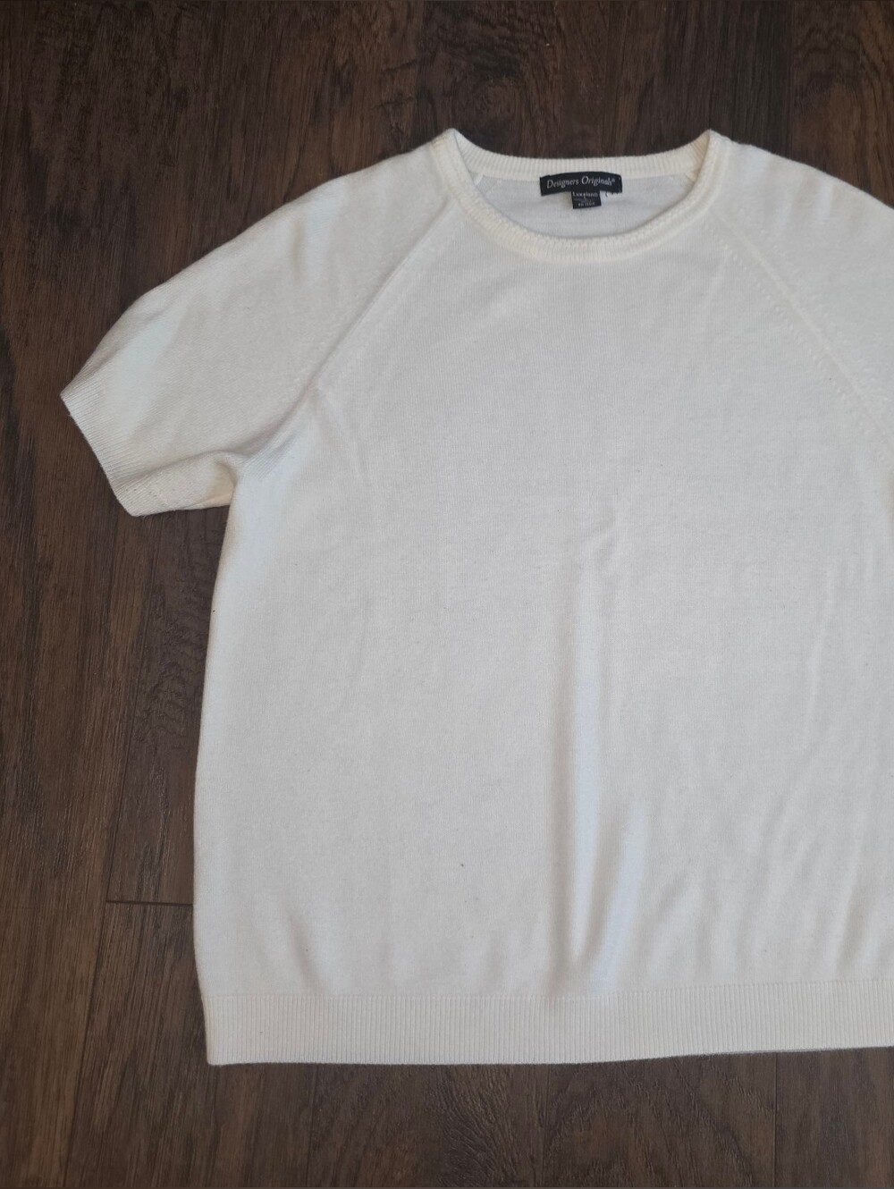 Designers Originals Short Sleeve Crewneck Top - Cream
